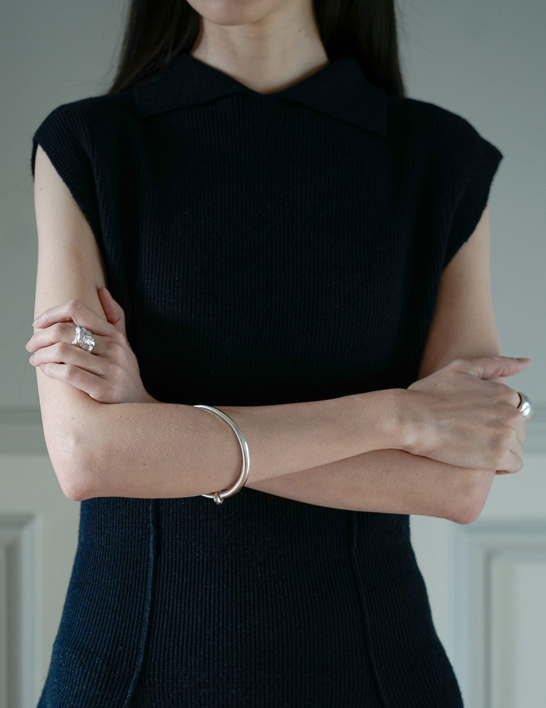 Karlina Knit Dress・Navy