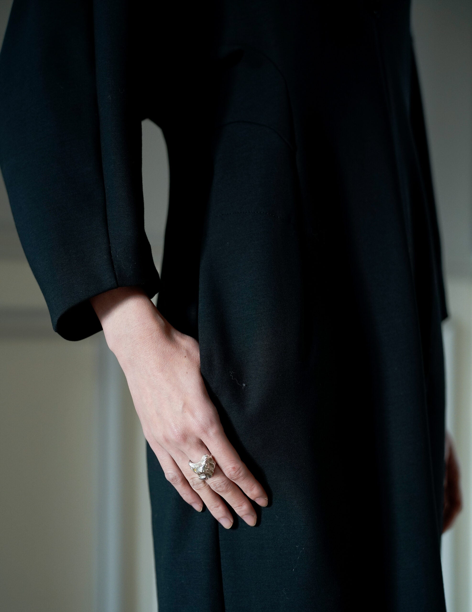 Double Jersey I-Line Dress・Black