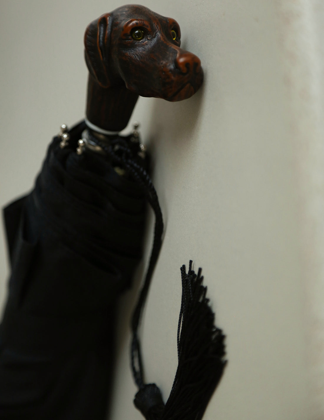 黑色折疊傘・狗狗