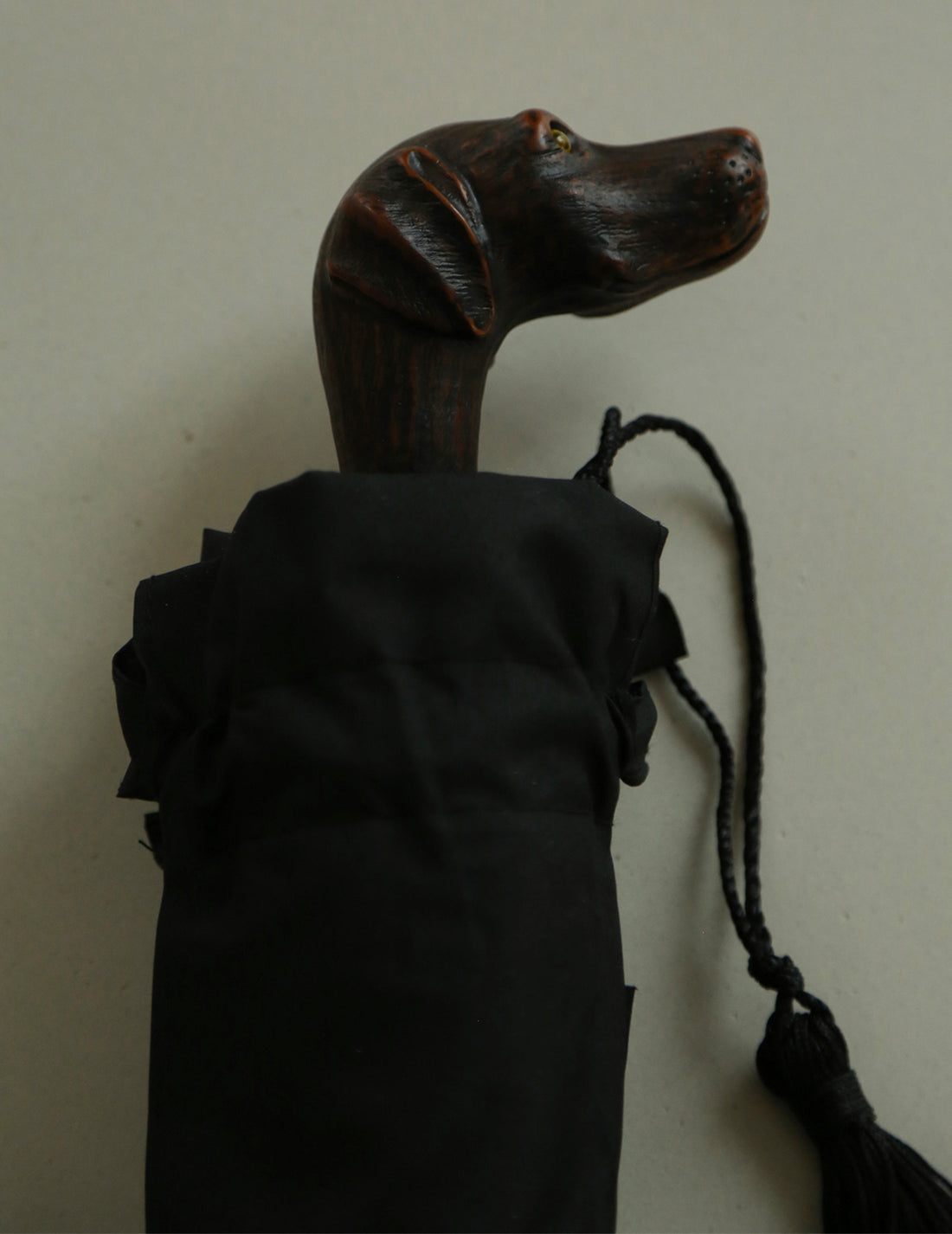 黑色折疊傘・狗狗