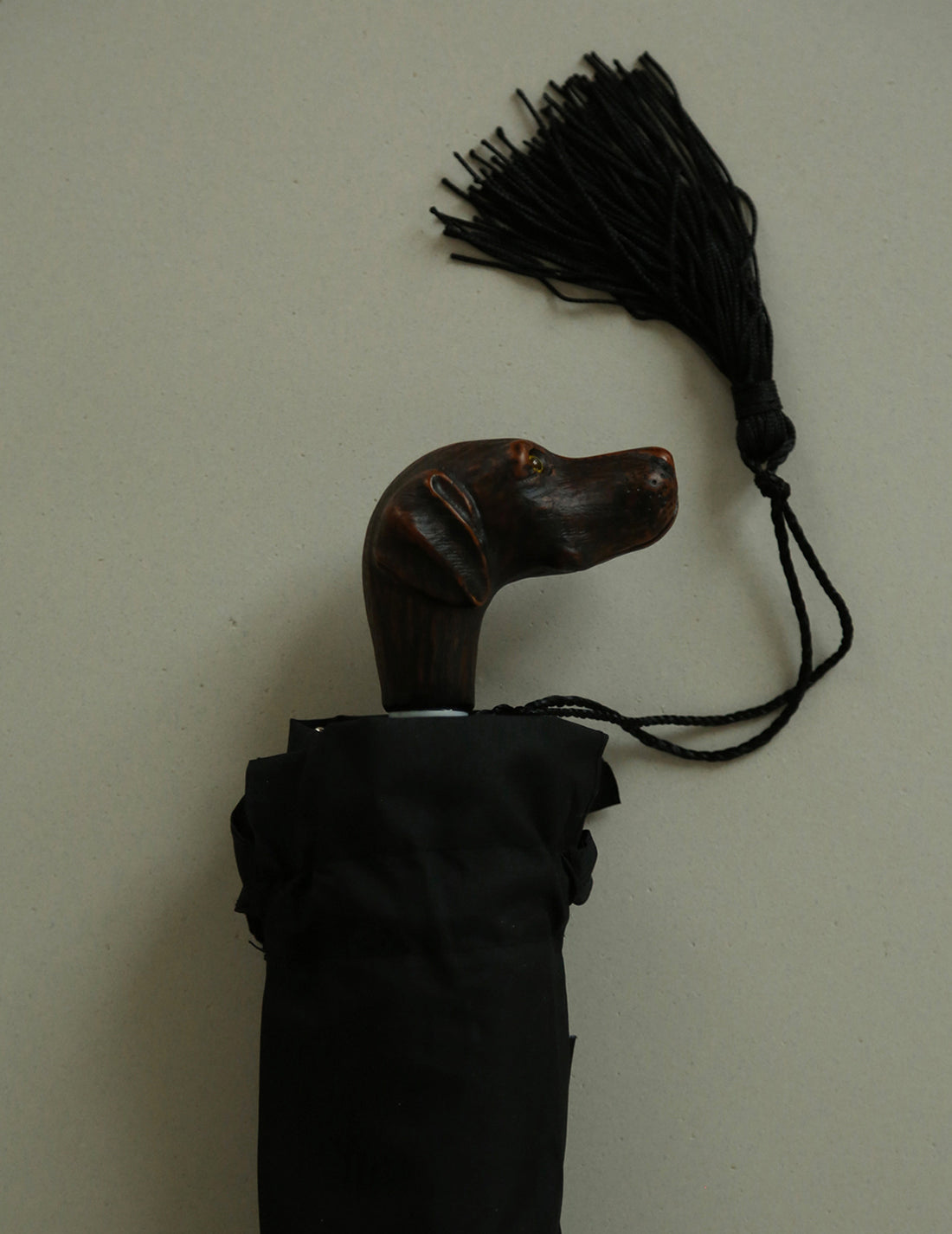 黑色折疊傘・狗狗