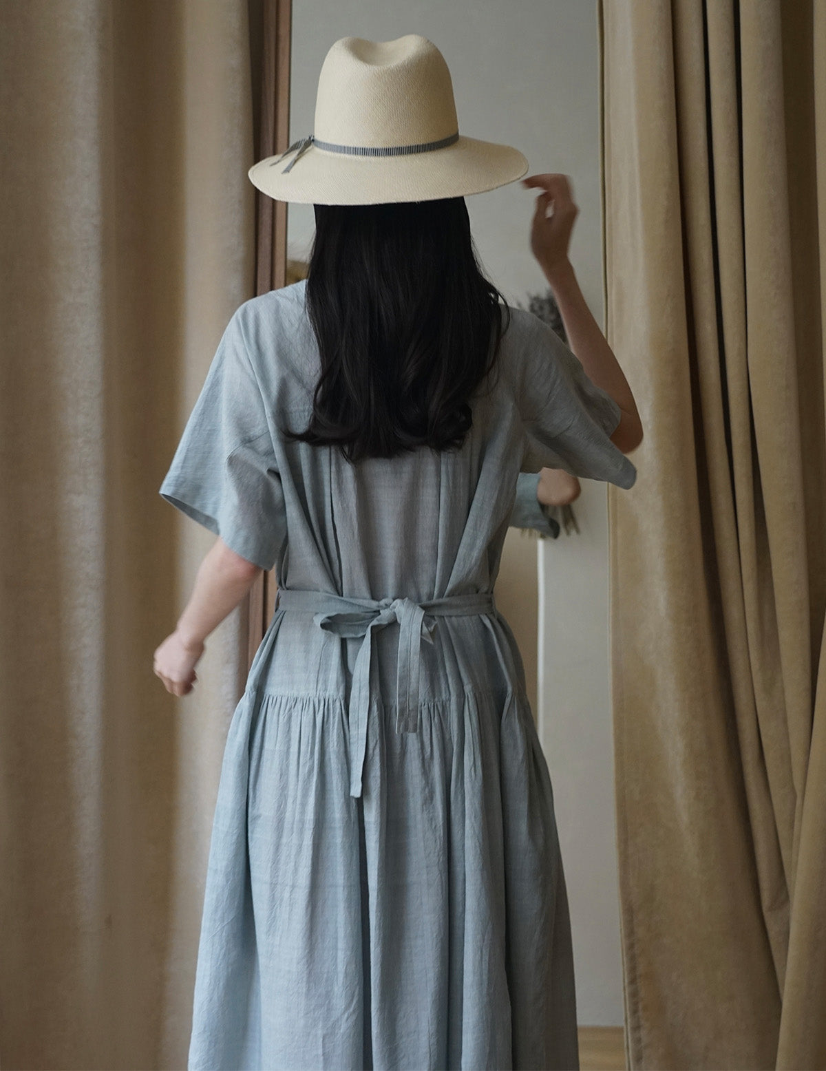 Barbara 巴拿馬帽．沙色