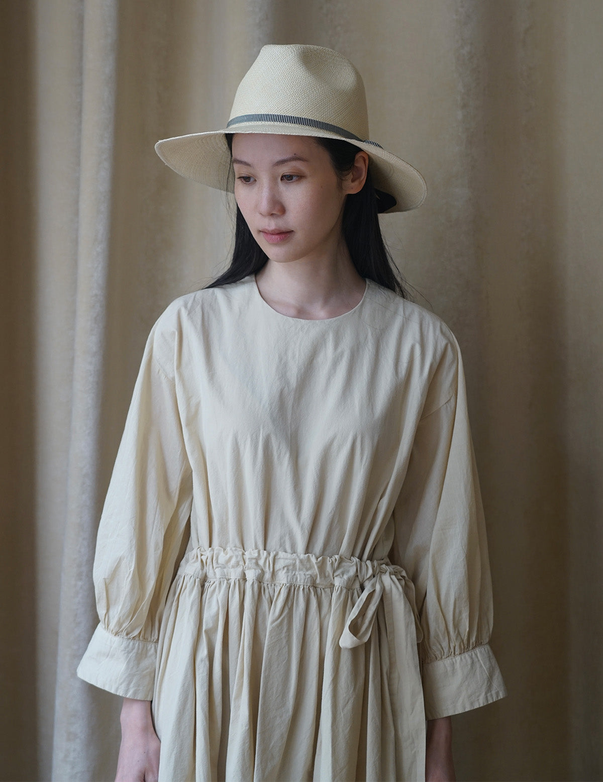 Barbara 巴拿馬帽．沙色