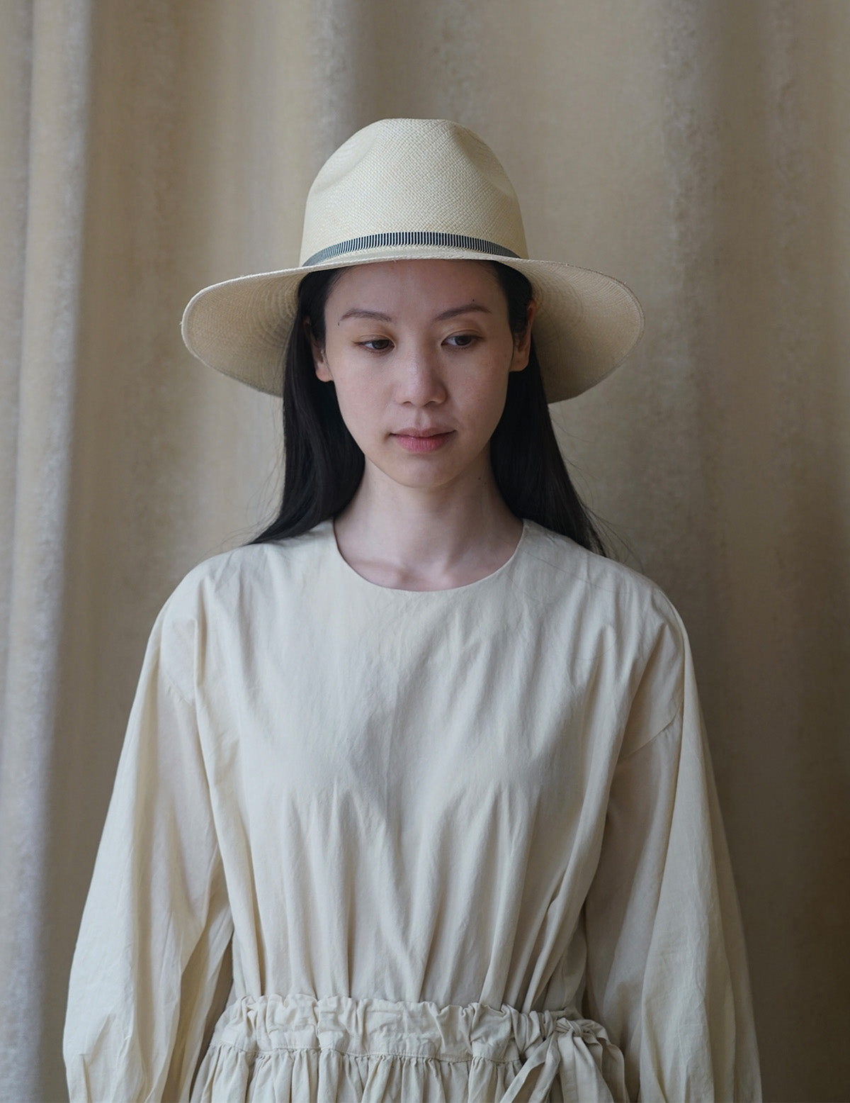 Barbara 巴拿馬帽．沙色