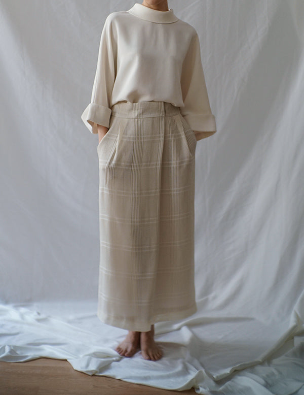 Bailee Blouse Crepe Georgette・Ivory