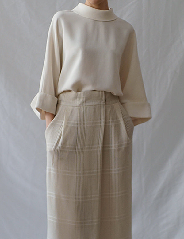 Bailee Blouse Crepe Georgette・Ivory