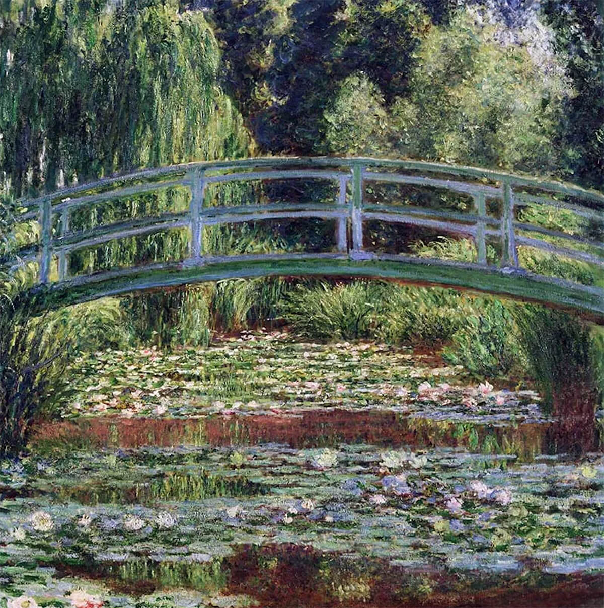 “Nymphéas et pont japonais”, Claude Monet.