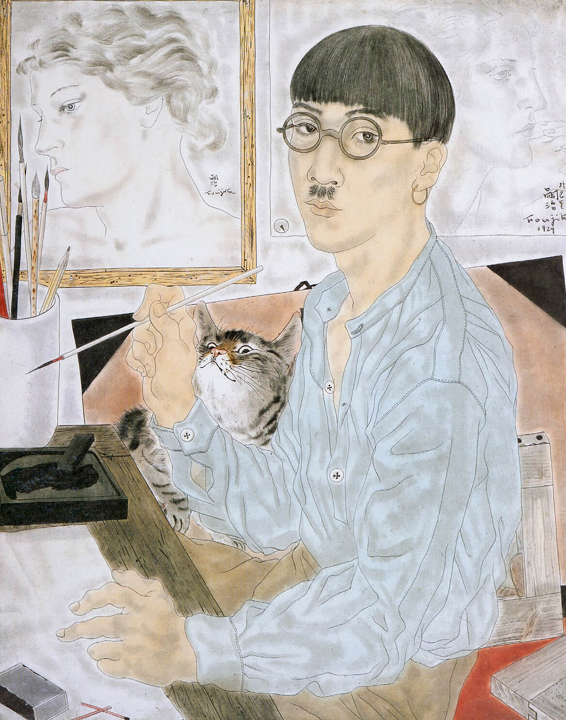 Tsuguharu Foujita, “Self-portrait” 1929, Fondation Foujita